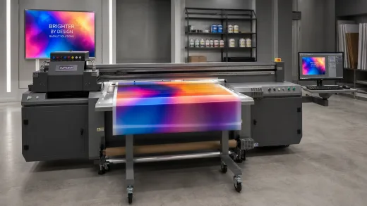 Tlačiareň SIGNRACER 1600 tlačí podsvietenú signalizáciu
