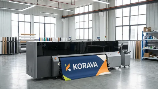 SIGNRACER 3200 Turbo tlačí vonkajšie bannerové médium KORAVA