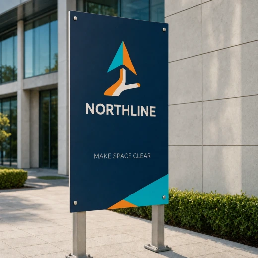 Rigid PVC and aluminium composite sign panels printed with UV graphics