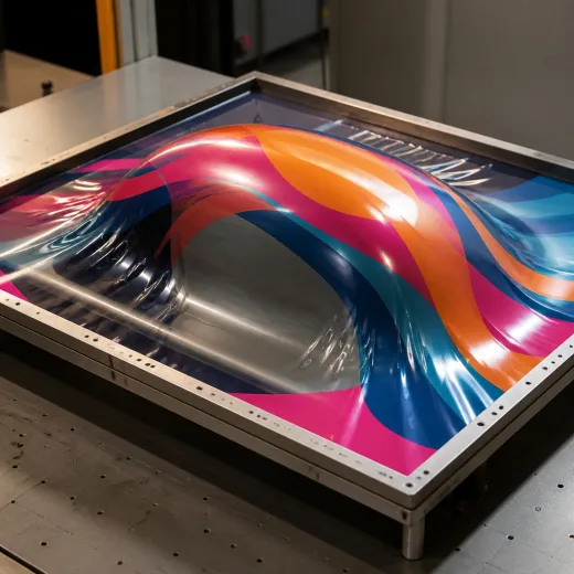 Flat thermoformable plastic sheet printed before forming into a component